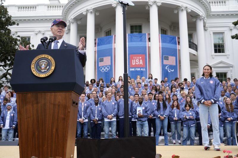 Biden welcomes Olympic and Paralympic athletes to White House