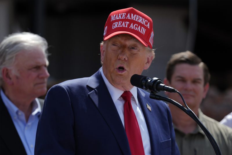 Trump tours hurricane damage in Georgia