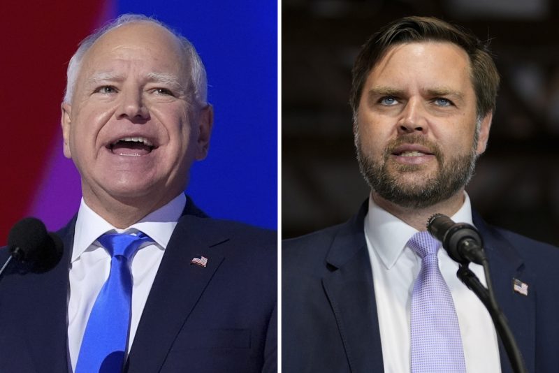 Watch: JD Vance, Tim Walz to face off in 2024 vice presidential debate