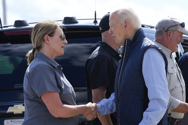 Biden tours hurricane damage