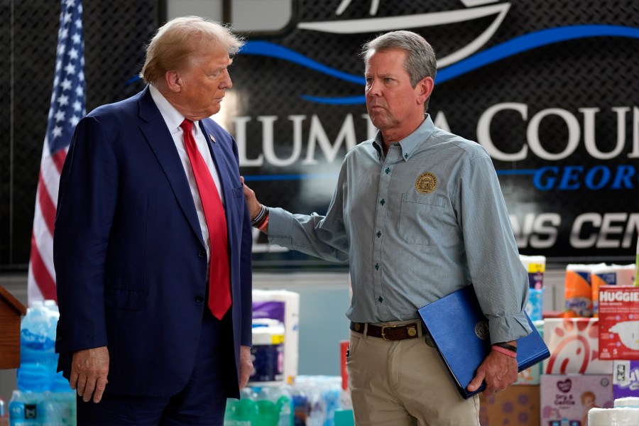 Trump, Kemp make rare joint appearance in Helene aftermath