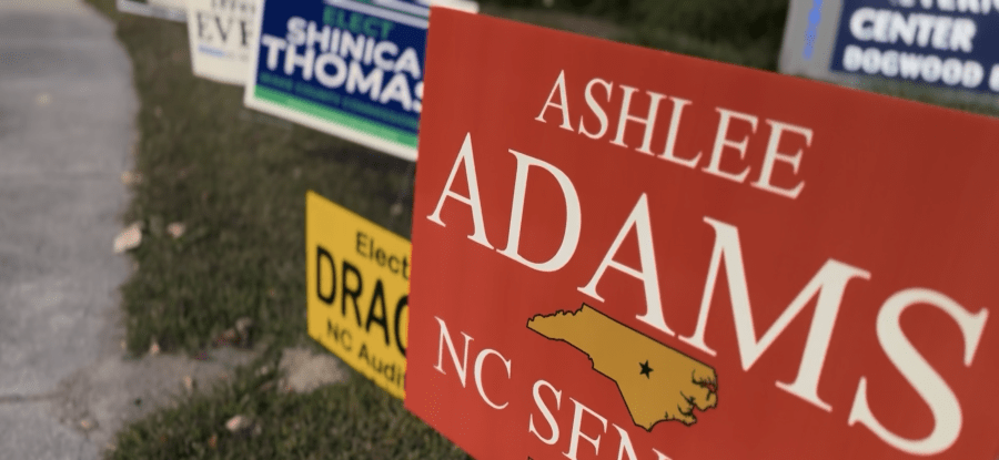 North Carolina voters worry about their political signs being stolen